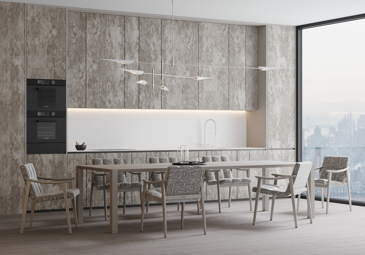 Kitchen Beyond Ordinary: Innovative Surface, Ultra-Contemporary Design