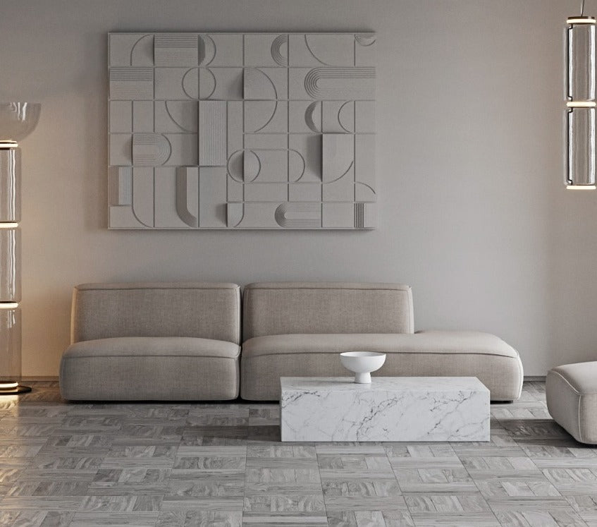 Marcel Sofa Suede 94.5" Right