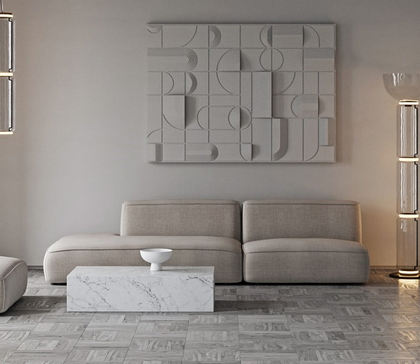 Marcel Sofa Suede 94.5" Left