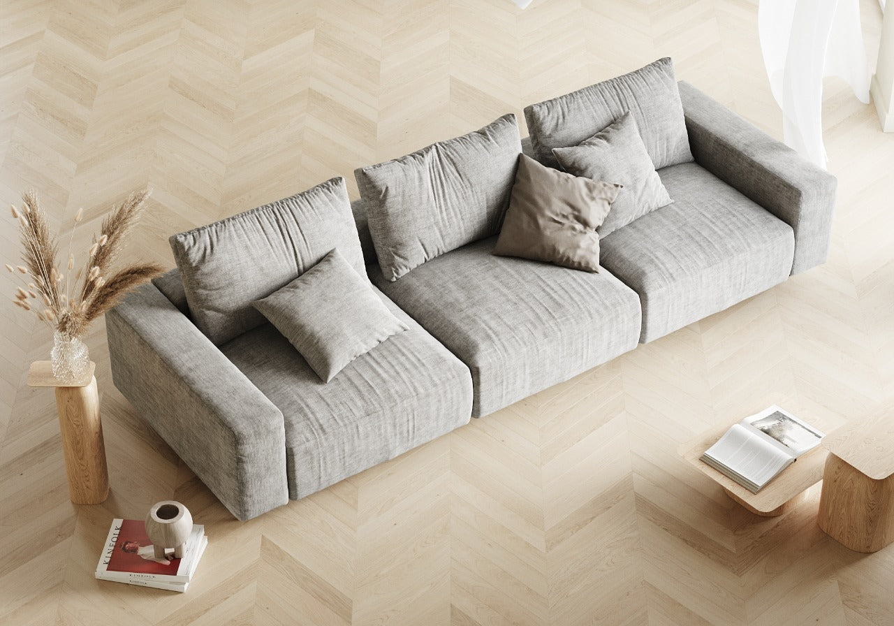 Aura Sofa Suede 121"