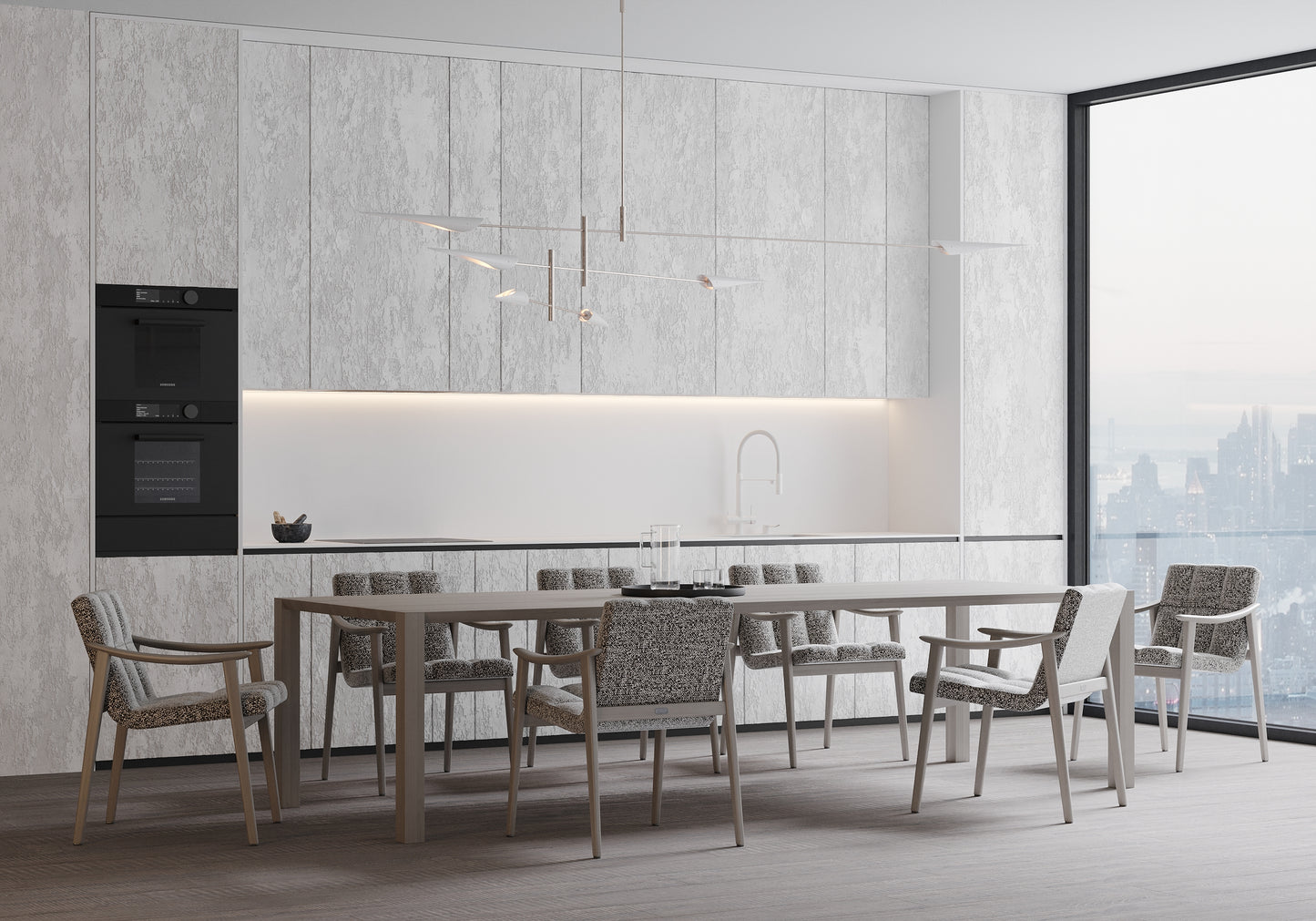 Kitchen Beyond Ordinary: Innovative Surface, Ultra-Contemporary Design