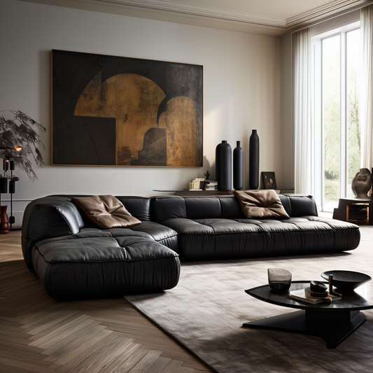 Duna Sofa, Genuine Leather 138"