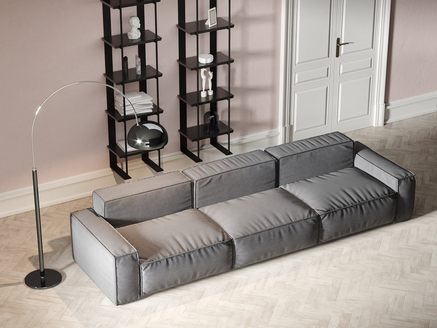 Arty Sofa Sectional 126"